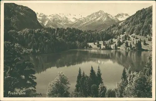 Ansichtskarte Obersdorf Freibergsee 1935