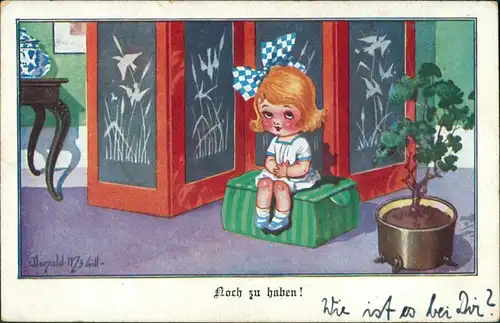 Ansichtskarte  Scherzkarten - Rote Wangen 1934