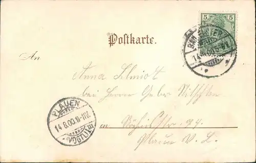 Ansichtskarte  Liedkarten - Die wolten flieh'n 1900 Perlen