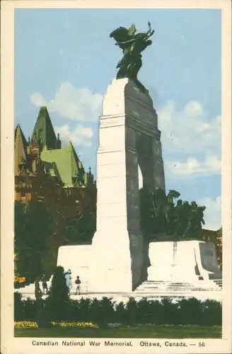 Postcard Ottawa National War Memorial 1947