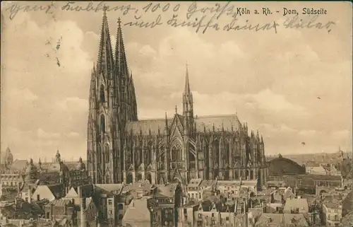 Ansichtskarte Köln Kölner Dom 1926