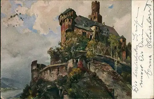 Ansichtskarte Braubach Marksburg 1917