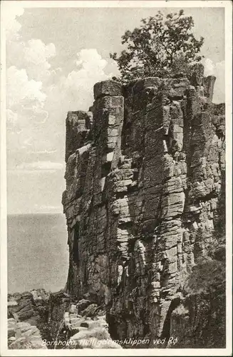 Postcard Bornholm Helligdomsklippen 1932