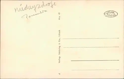 Postcard Misdroy Międzyzdroje Strand - Blick vom Kaffeeberg 1932
