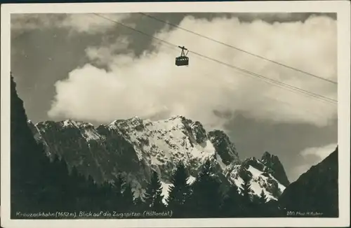 Ansichtskarte Garmisch-Partenkirchen Hochalm, Kreuzeckbahn 1931