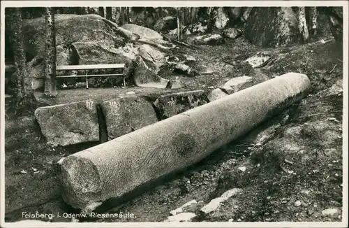 Ansichtskarte Felsberg (Hessen) Riesensäule - Römisch 1939