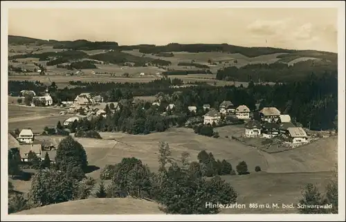 Ansichtskarte Hinterzarten Blick auf die Stadt 1931 