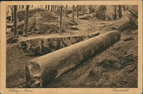 Ansichtskarte Felsberg (Hessen) Riesensäule - Römisch 1927