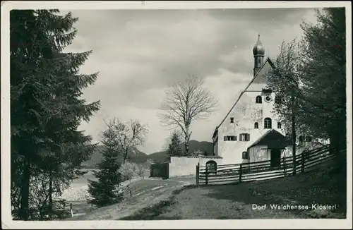 Ansichtskarte Kochel am See Walchensee-Klöster 1930