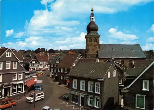 Ansichtskarte Remscheid Blick zur Kirche 1985