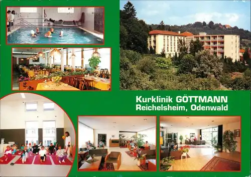 Reichelsheim (Odenwald) Kurklinik Göttmann - Außen- u. Innenansicht 1995
