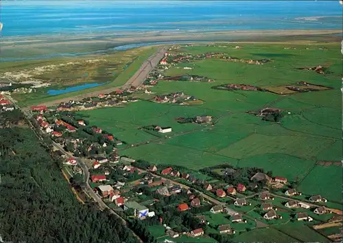 Ansichtskarte St. Peter-Ording Luftbild mit Fernblick 1975