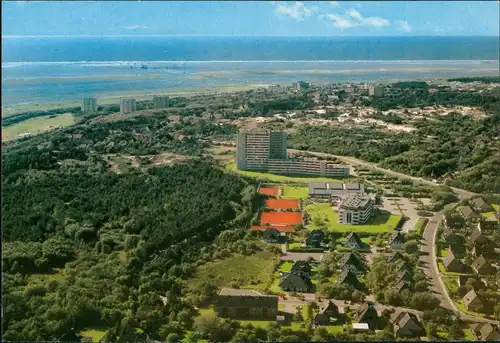 Ansichtskarte St. Peter-Ording Luftbild von der Hotelanlage 1989