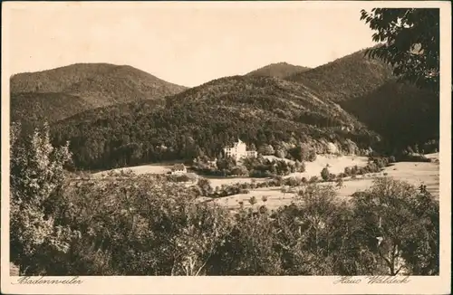 Ansichtskarte Badenweiler Haus Waldeck 1928