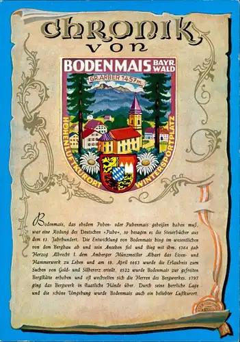 Ansichtskarte Bodenmais Chronik von Bodenmais 1986