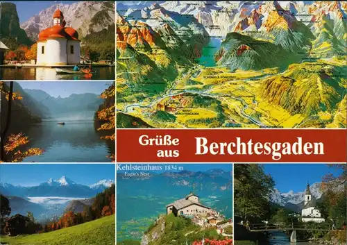 Berchtesgaden St. Bartholomä, Malerwinkel, Karte, Baude, Kirche 2015