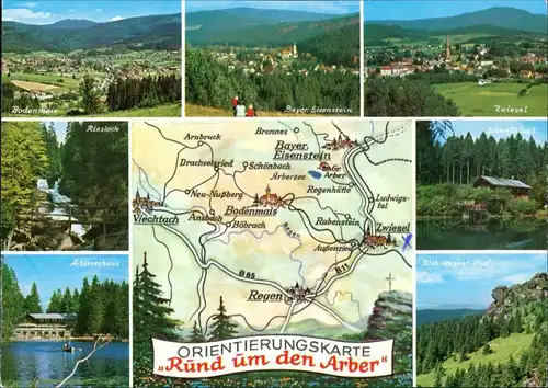 Bayerisch Eisenstein Rund um den Arber, Bodenmais, Zwiesel, Arbersee,  l 1978