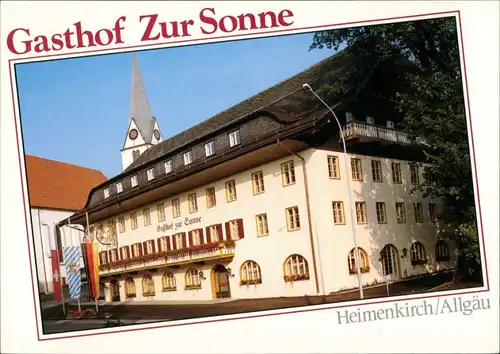 Ansichtskarte Heimenkirch (Allgäu) Gasthof Zur Sonne 1990