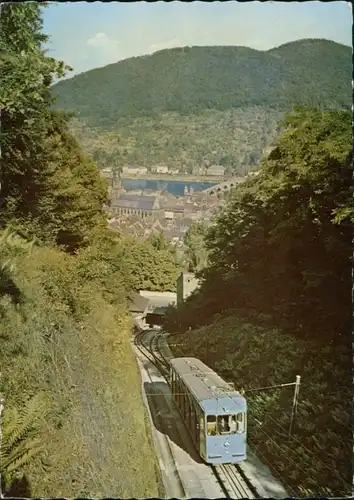 Ansichtskarte Heidelberg Die Bergbahn auf Fahrt zum Königstuhl 1965