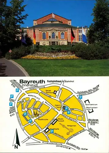 Ansichtskarte Bayreuth Richard-Wagner-Festspielhaus 1985