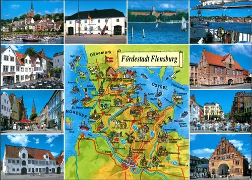Flensburg Yachthafen, Meer, Segelschiff, Kaffee, Kulturhäuser 2001