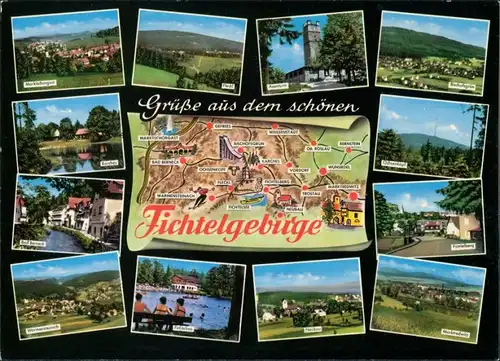Fichtelgebirge (Allgemein) - Fleckl - Asenturm, Karches Bad Berneck 1969