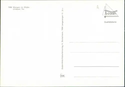 Ansichtskarte Wangen Lindauer Tor 1978