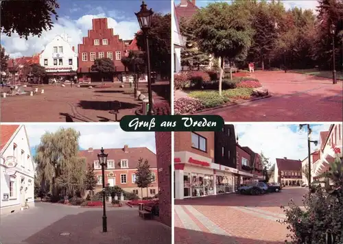Ansichtskarte Vreden Marktplatz, Butenwall, Alte Burg, Königstraße 1981