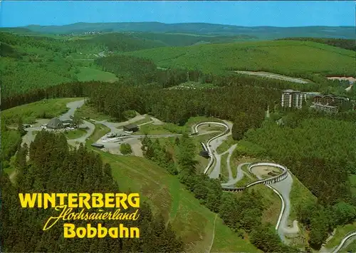 Ansichtskarte Winterberg Bob- und Rodelbahn 1982