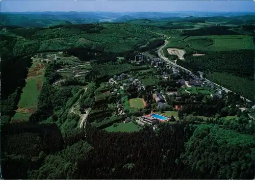 Ansichtskarte Winterberg Panorama-Ansicht mit Blick auf das Schwimmbad 1982