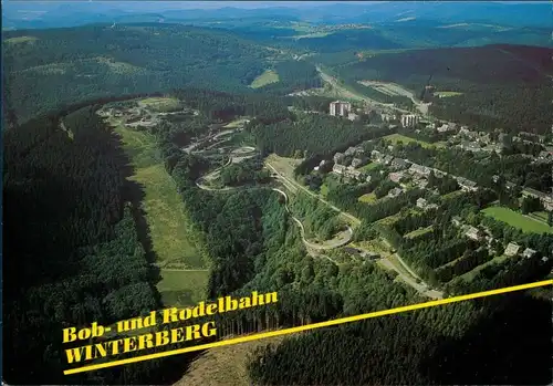 Ansichtskarte Winterberg Bob- und Rodelbahn - Luftbild 1990