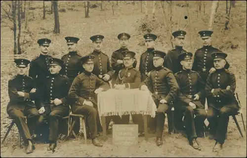 Albertstadt-Dresden Soldatengruppe - Privatgruppe - Rekrutenzeit 1913 