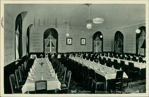 Ansichtskarte Bad Nauheim Speisesaal - Deutsches Kurheim 1936