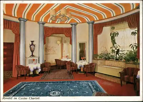 Ansichtskarte Magdeburg Rondell im Casino Charlott - Haus Hohenzollern 1942 