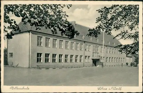 Ansichtskarte Löhne Volksschule 1932 