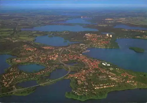 Ansichtskarte Plön Luftbild mit Fernblick 1984