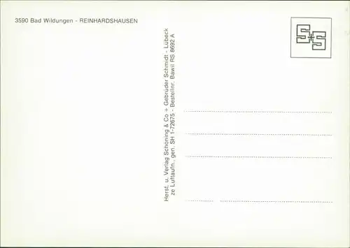 Ansichtskarte Bad Wildungen Luftbild - Reinhardshausen 1979