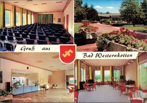 Bad Westernkotten-Erwitte Konzerthalle, Kurpark, Brunnenausgabe, Leseraum 1972