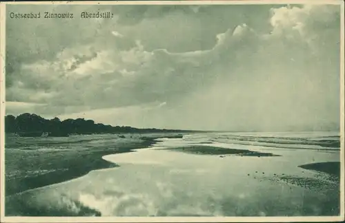 Ansichtskarte Zinnowitz Abendstille - Strand 1912 