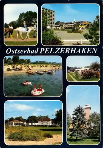 Ansichtskarte Pelzerhaken Pferde, Gaststätte, Strand, Campingplatz 1997