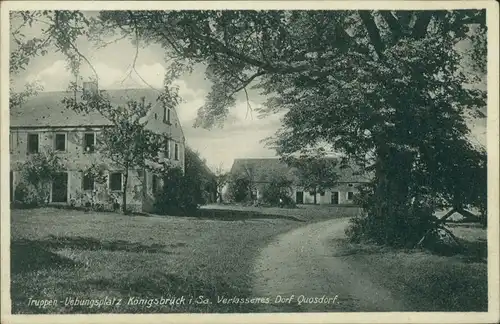 Quosdorf Königsbrück Kinspork Truppenübungsplatz - Verlassenes Dorf  1943