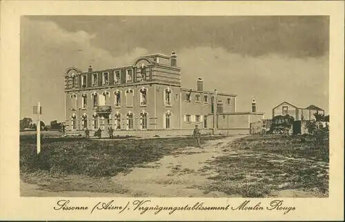 CPA Sissonne Vergnügungsetablissement Moulin Rouge 1916