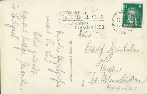 Postcard Dittersbach (Böhm. Schweiz) Jetřichovice Balzhütte 1927
