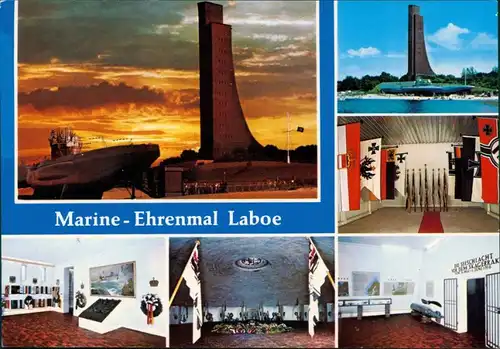 Ansichtskarte Laboe Marinedenkmal 1975
