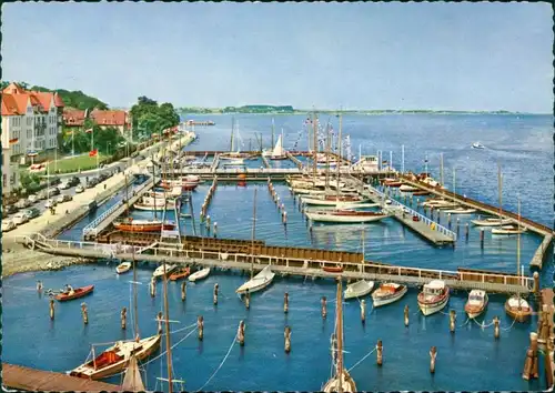Ansichtskarte Kiel Olympiahafen 1980