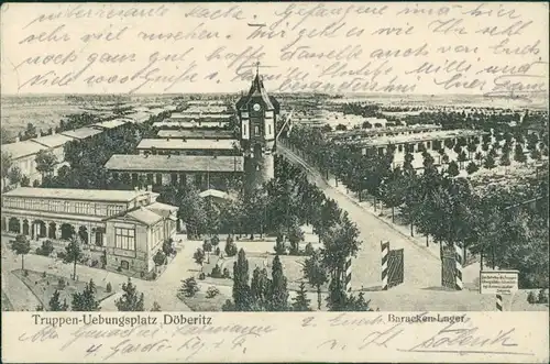 Ansichtskarte Dallgow-Döberitz Baracken-Lager, Truppenübungsplatz g1916 #
