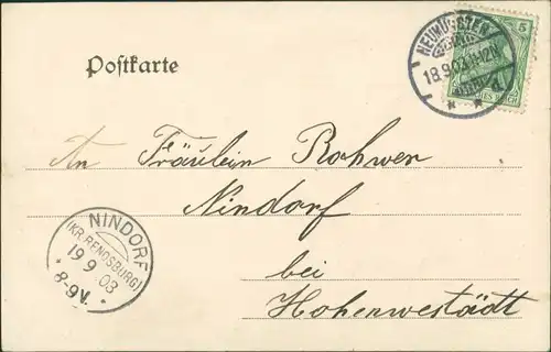 Ansichtskarte Neumünster Marienstrasse - Fabrik 1903