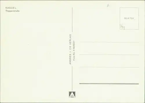 Ansichtskarte Kassel Cassel Treppenstraße 1995