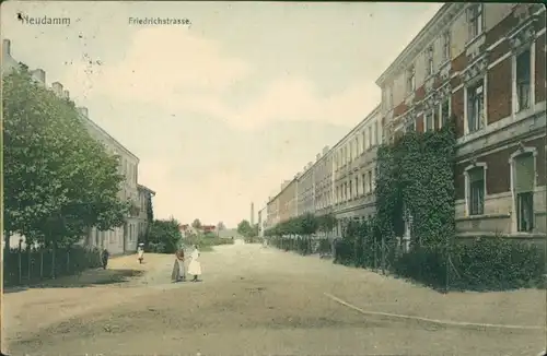 Postcard Neudamm (Neumark) Dębno Friedrichstraße Myśliborski (Kr  Soldin)  1907