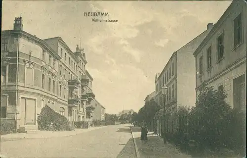 Postcard Neudamm (Neumark) Dębno Wilhelmstraße Myśliborski (Kreis Soldin)  1915